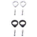 49MM TURN SIGNAL MOUNT BRACKET FORK TUBE RELOCATION CLAMPS FOR HARLEY SILVER