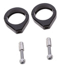 Pair Turn Signal Mount Bracket 49mm Fork Relocation Clamps For Harley Black