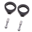 Pair Turn Signal Mount Bracket 49mm Fork Relocation Clamps For Harley Black