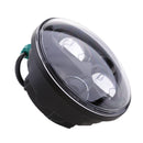 Black 5.75" Motorcycle Projector LED Bulb Headlight Lamp DRL For Harley XL