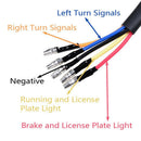 12V Motorcycle LED Brake/Running/License Plate/Turn Signal Tail Light Bracket