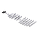 Chrome Bolts Toppers Caps Set For Harley Softail FL FLS FX FXS 2007-2013
