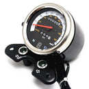Universal Motorcycle Dual Odometer Speedo Meter Gear Digital Display Black