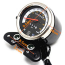 Universal Motorcycle Dual Odometer Speedo Meter Gear Digital Display Black