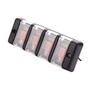 4 Gang Red Button Waterproof Car Switch Panel Circuit Breaker With Cover