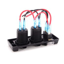 12V Car Modification USB Car Charging Cigarette Lighter Set S-1684 Black