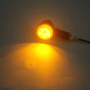 4x Universal Motorcycle LED Amber Rear Turn Signal Brake Light Indicator