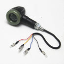 4x Universal Motorcycle LED Amber Rear Turn Signal Brake Light Indicator