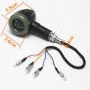 4x Universal Motorcycle LED Amber Rear Turn Signal Brake Light Indicator