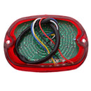 Red Motorcycle LED Turn Signal Tail Light For 91-10 Harley Sportster Softail