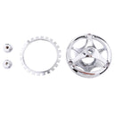 Round Horn Cover Kit Chrome For Yamaha V-Star Vstar 650 1100 Classic Silver