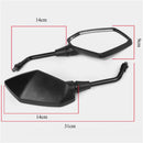 Black Universal 8mm Motorbike Rear View Mirror for Yamaha Honda Suzuki