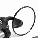 Foldable Motorcycle Aluminum 3" Round 7/8" Handle Bar End Rearview Mirror