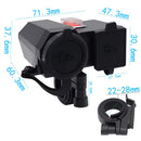 DC 12V 4.2A Dual USB Charger Power Socket LED Voltmeter for Motorcycle