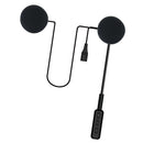 Water Resistant Bluetooth Motorcycle Scooter Helmet Intercom Black H-2663