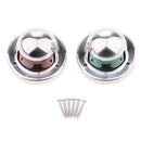 1 Pair Marine Boat Yacht LED Light 12V Stainless Steel Bow Navigation Lights