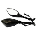 2pcs LED Integrated Turn Signals Side Rear Mirrors For Yamaha YZF R1 FZ1 FZ6