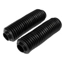 2Pcs Front Rubber Shock Absorber Dust Cover Fit for Motorcycle Motorbike Black New