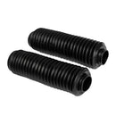 2Pcs Front Rubber Shock Absorber Dust Cover Fit for Motorcycle Motorbike Black New