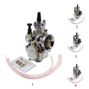 Motorcycle Carburetor 28mm Racing Flat Side for PWK Carb with Power Jet