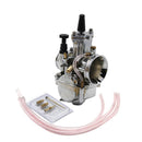 Motorcycle Carburetor 28mm Racing Flat Side for PWK Carb with Power Jet