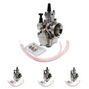 Motorcycle Carburetor 28mm Racing Flat Side for PWK Carb with Power Jet