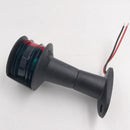 Marine Boat 12V LED Dual Color Bow Navigation Light Red Green Lenses