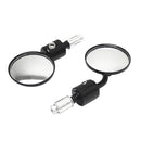 7/8'' Black Handle Bar End Motorcycle Rearview Mirrors Rear View Mirror Universal
