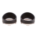 1 Pair (Left & Right) Motorcycle Turn Signal Black Visor Ring Kit Grey Lens Cover for Harley XL883 XL1200