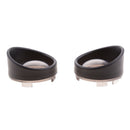 1 Pair (Left & Right) Motorcycle Turn Signal Black Visor Ring Kit Grey Lens Cover for Harley XL883 XL1200