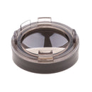 1 Pair (Left & Right) Motorcycle Turn Signal Black Visor Ring Kit Grey Lens Cover for Harley XL883 XL1200