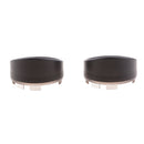 1 Pair (Left & Right) Motorcycle Turn Signal Black Visor Ring Kit Grey Lens Cover for Harley XL883 XL1200