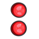 Black Visor-Style Ring Kit Red Lens Cover / Turn Signal Cover for Harley XL883 XL1200