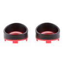 Black Visor-Style Ring Kit Red Lens Cover / Turn Signal Cover for Harley XL883 XL1200