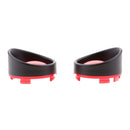 Black Visor-Style Ring Kit Red Lens Cover / Turn Signal Cover for Harley XL883 XL1200
