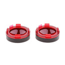 Black Visor-Style Ring Kit Red Lens Cover / Turn Signal Cover for Harley XL883 XL1200