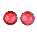 Black Visor-Style Ring Kit Red Lens Cover / Turn Signal Cover for Harley XL883 XL1200