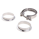 3" inch SS 304 V-band Clamp Flange Kit FOR Turbo Exhaust Down Pipe
