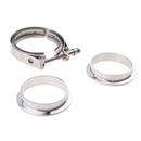 3" inch SS 304 V-band Clamp Flange Kit FOR Turbo Exhaust Down Pipe
