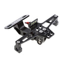 Motorcycle Adjustable License Number Plate Frame Holder Bracket with LED Light for Yamaha Honda Suzuki Kawasaki KTM