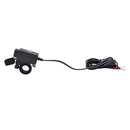 Motorcycle Dual USB Cable Charger Adapter Ports Power Socket with LED Indicator for Cell Phone Tablet GPS