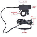 Motorcycle Dual USB Cable Charger Adapter Ports Power Socket with LED Indicator for Cell Phone Tablet GPS