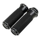 Heavy Duty CNC Billet Edge Cut 1'' Handlebar Hand Grips for Harley Sportster Dyna Softail Touring
