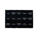 Boat Marine Car DC12V 16A 4 Gang Circuit Breaker Button Toggle Switch Panel