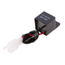 Black 2-Pin LED Flasher Relay Fix for Motorcycle Turn Signal Bulbs Hyper Flash 150W