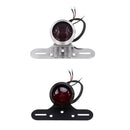 Motorcycle License Plate Rear Light 12V Taillights For ATV Cafe Racer Silver