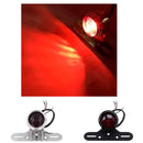 Motorcycle License Plate Rear Light 12V Taillights For ATV Cafe Racer Silver