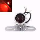 Motorcycle License Plate Rear Light 12V Taillights For ATV Cafe Racer Silver