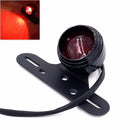 Motorcycle License Plate Rear Light 12V Taillights For ATV Cafe Racer Black