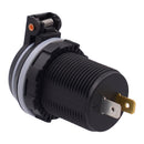 Dual USB 5V 4.2A Socket Charger 12-24 Volt IP66 Waterproof Spring Cover Power Outlet for Car Boat Motorcycle Blue LED